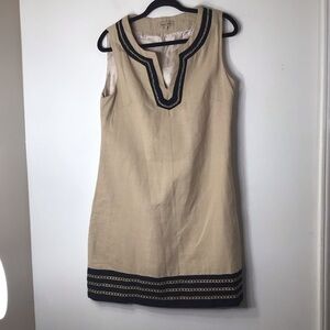 Sweet Miss dress women medium tan linen